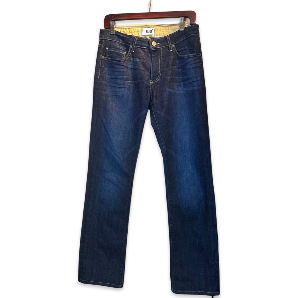 Paige Jeans Mens Dark Denim Normandie Jeans. Size 30 Color: Blue # M603215-801.